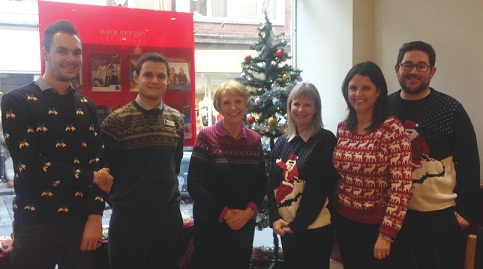 From left: Sam Briggs, Byron Kuiter, Diana Packwood, Karen Ashton, Sarah Richards, Simon Markham.